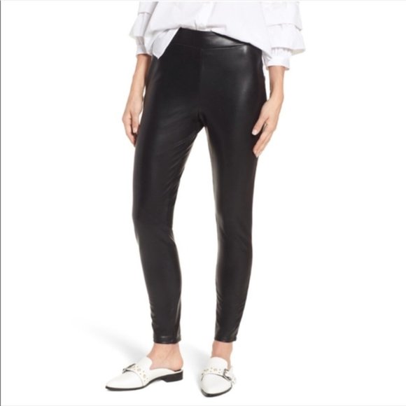 Leith Pants - Leith - Vegan Leather Leggings. L